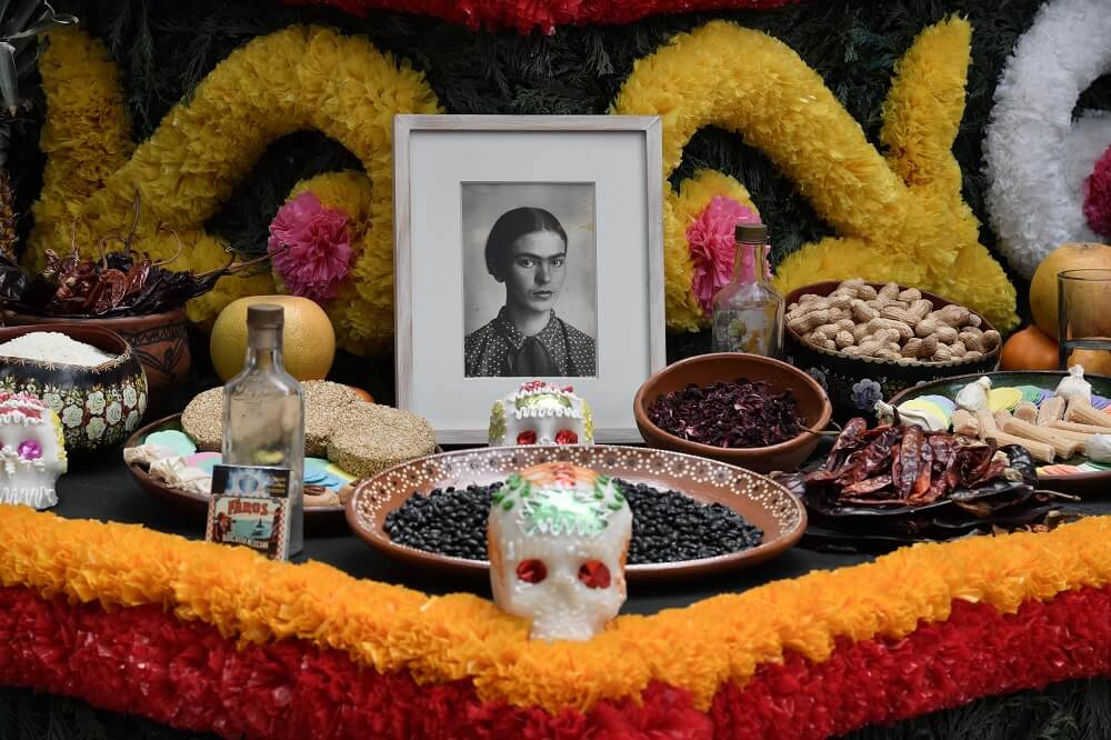 Detalle de un altar en el museo de Frida Kahlo en Ciudad de México, 2017.