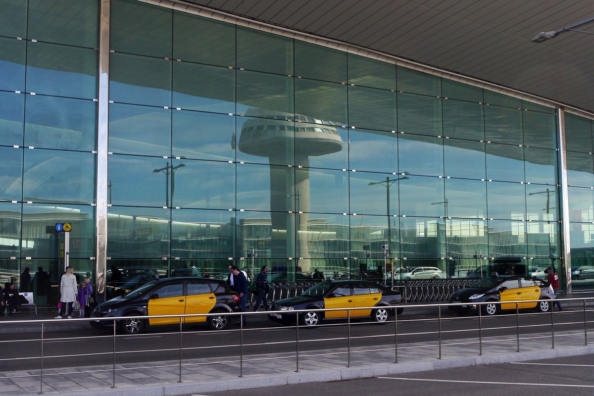 Taxis en el Aeropuerto de Barcelona