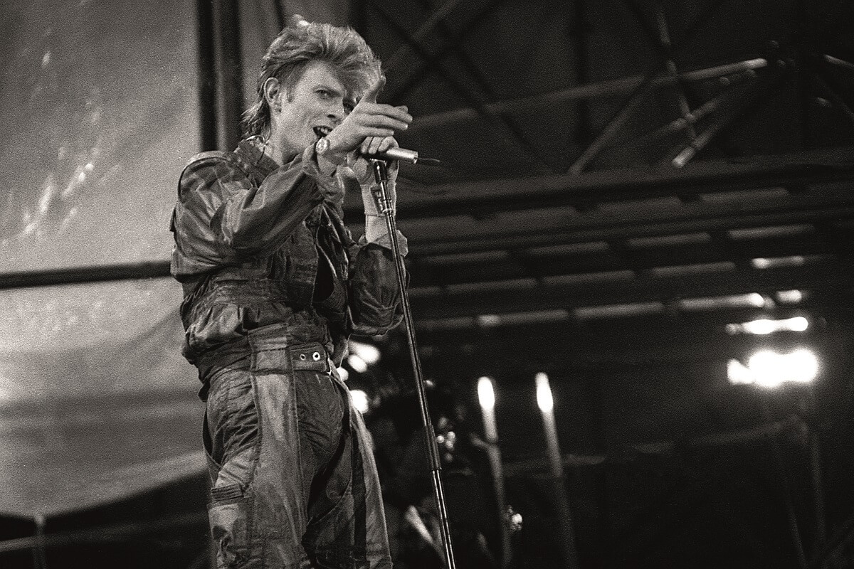 David Bowie en un concert a Barcelona