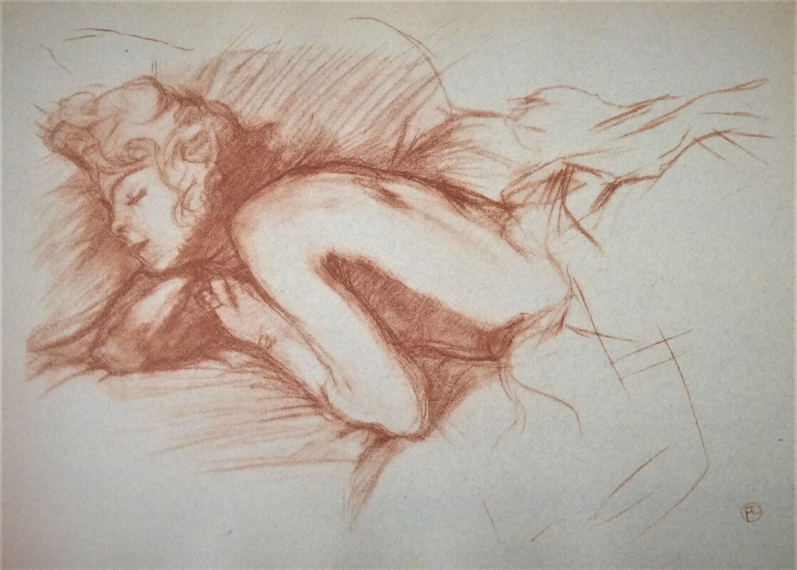 Mujer durmiendo Toulouse-Lautrec
