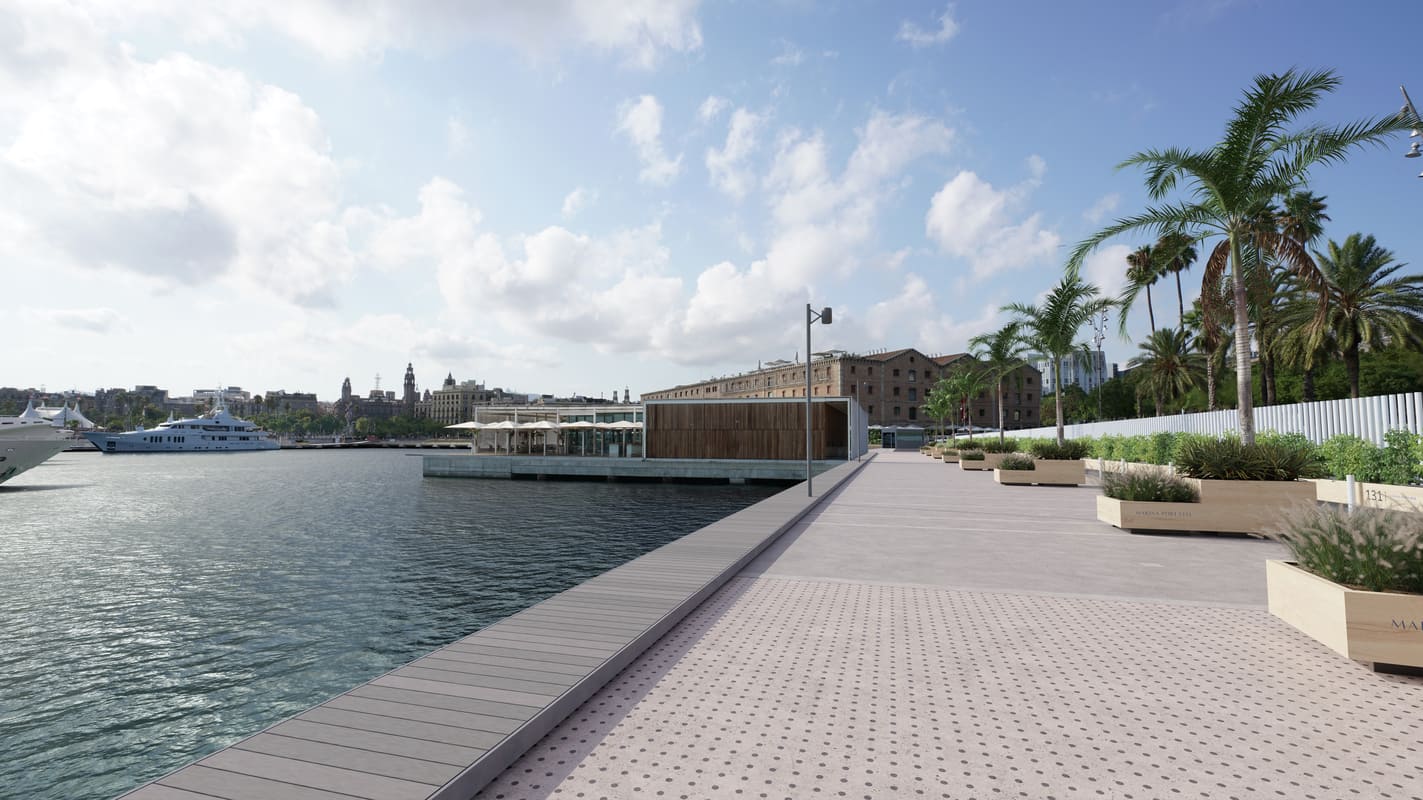 Recreación de cómo quedará Marina Port Vell tras la remodelación.